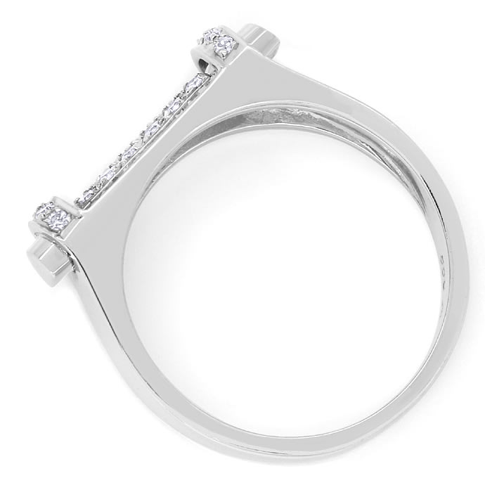 Foto 3 - Design-Ring mit 20 funkelnden Diamanten in 14K Weißgold, Q1216