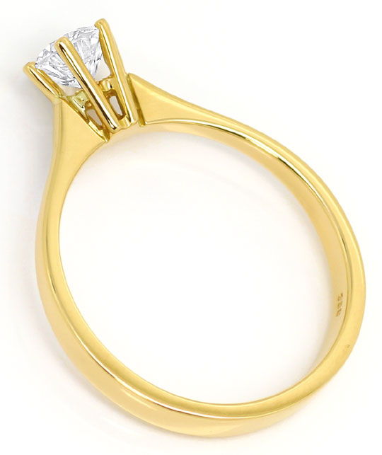 Foto 3 - Diamant-Krappen-Ring 0,54ct Solitaer Brillant Gelbgold, R6512