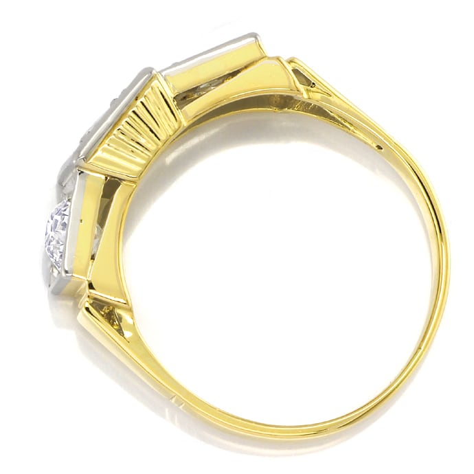 Foto 3 - Art Deco Ring 1,35ct Diamanten-Gold-Platin, S2971