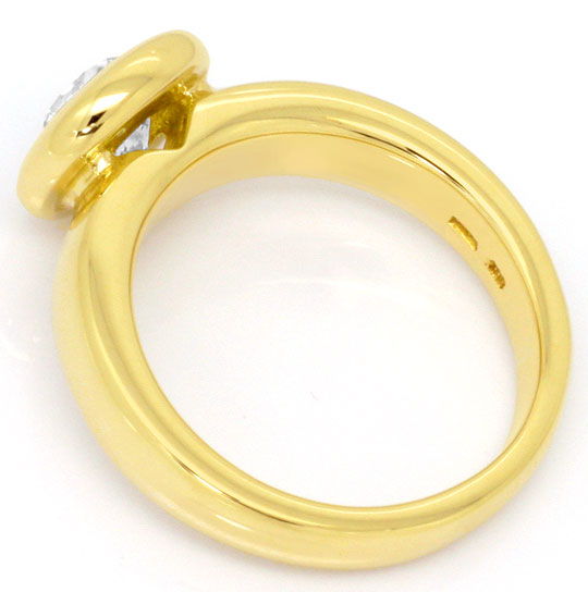 Foto 3 - Brillant-Solitär Ring 1,06ct Top Wesselton 14K Gelbgold, S4620